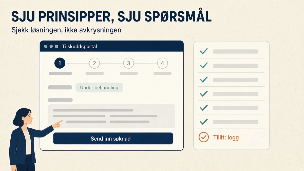 Arkitekturprinsippene står i konkurransegrunnlaget